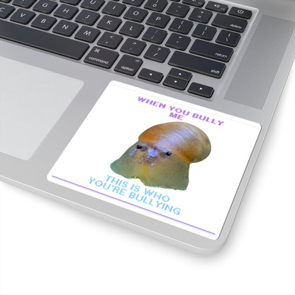 Playful Anti-Bullying Kiss-Cut Stickers, Cute Octopus Stickers for Kids, Laptop Decals, Gift for Friends, Quirky Décor