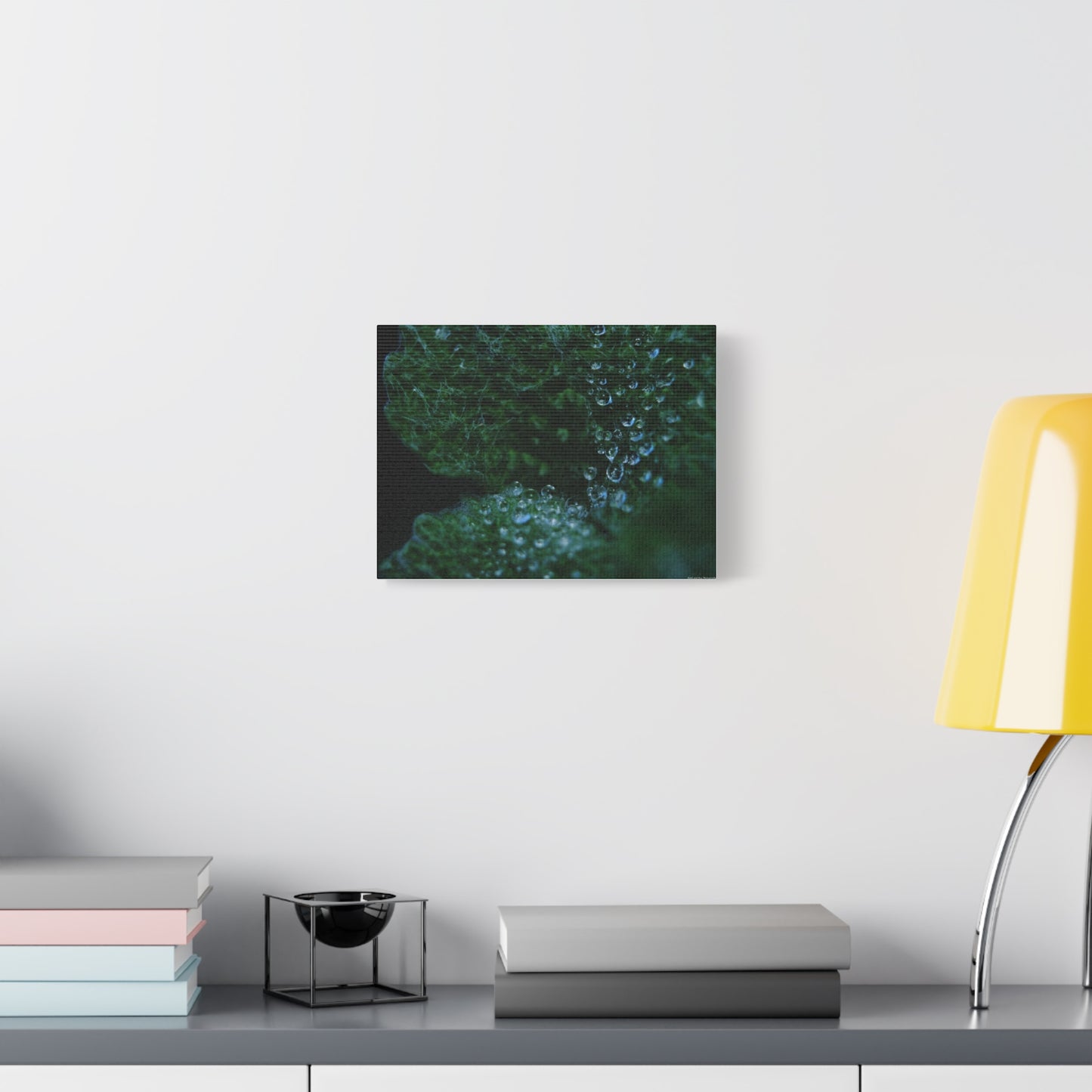 Dew-Kissed Leaf Matte Canvas Wall Art — Stretched 1.25"