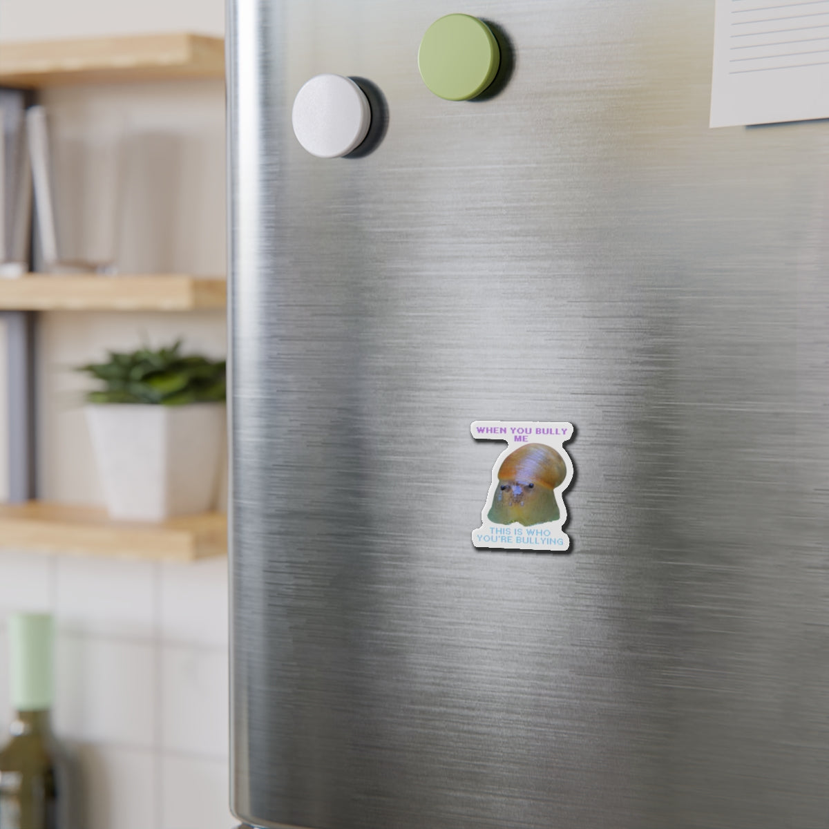 Whimsical Bullying Awareness Die-Cut Magnet - Funny Refrigerator Decor, Animal Lover Gift, Office Humor, Quirky Home Accent, Fun [...]