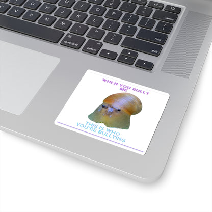 Playful Anti-Bullying Kiss-Cut Stickers, Cute Octopus Stickers for Kids, Laptop Decals, Gift for Friends, Quirky Décor